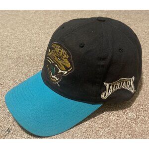 Vintage 90s Starter Jacksonville Jaguars Black Starter Snapback Hat Cap OSFA